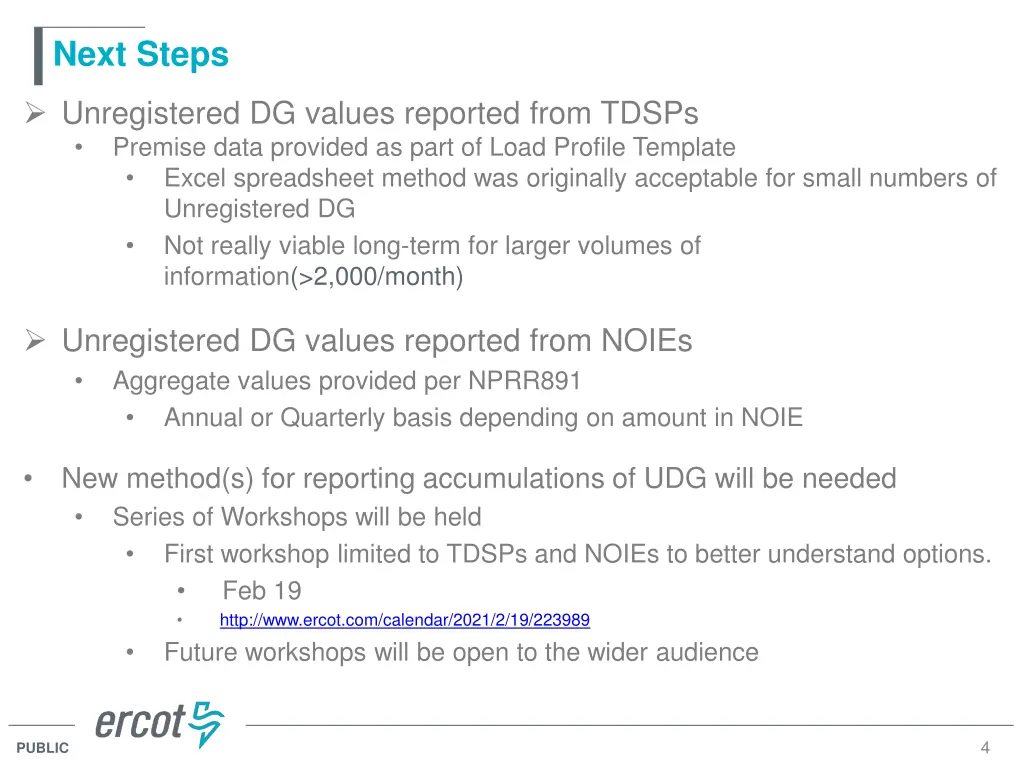 next steps
