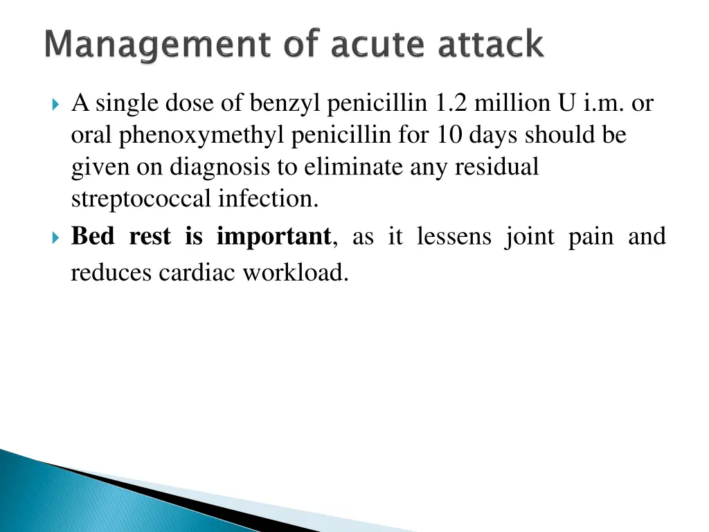 a single dose of benzyl penicillin 1 2 million