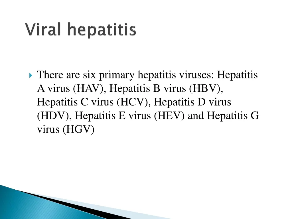 there are six primary hepatitis viruses hepatitis