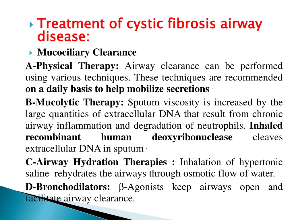 treatment of cystic fibrosis airway disease
