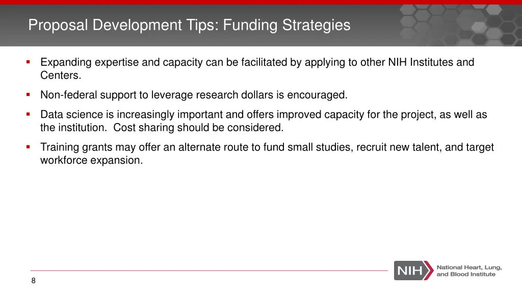 proposal development tips funding strategies