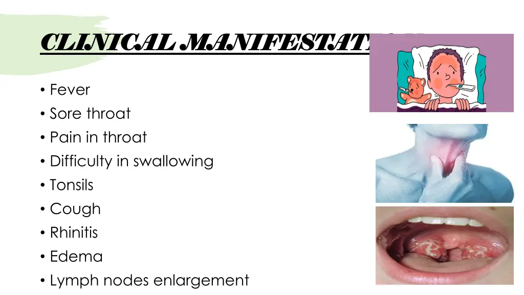 clinical manifestation clinical manifestation