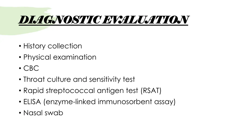 diagnostic ev aluation diagnostic ev aluation