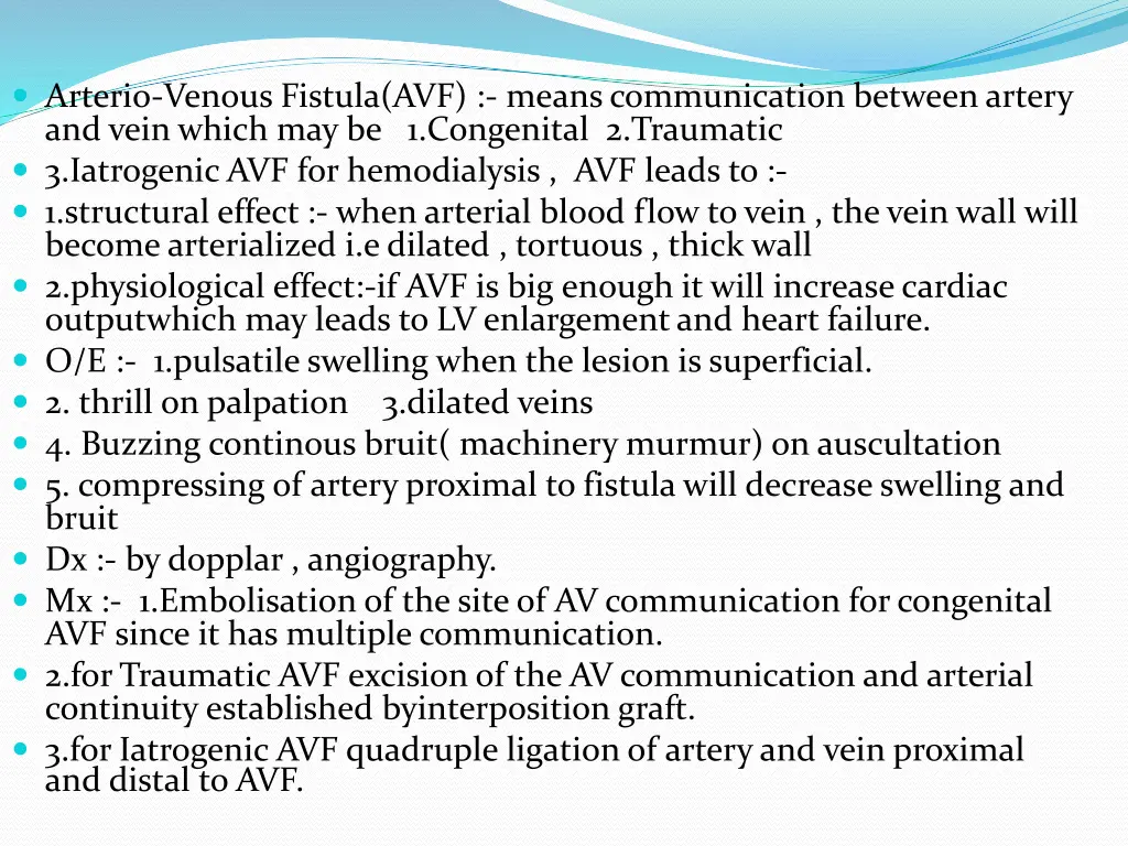 arterio venous fistula avf means communication