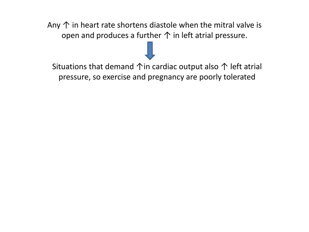 any in heart rate shortens diastole when