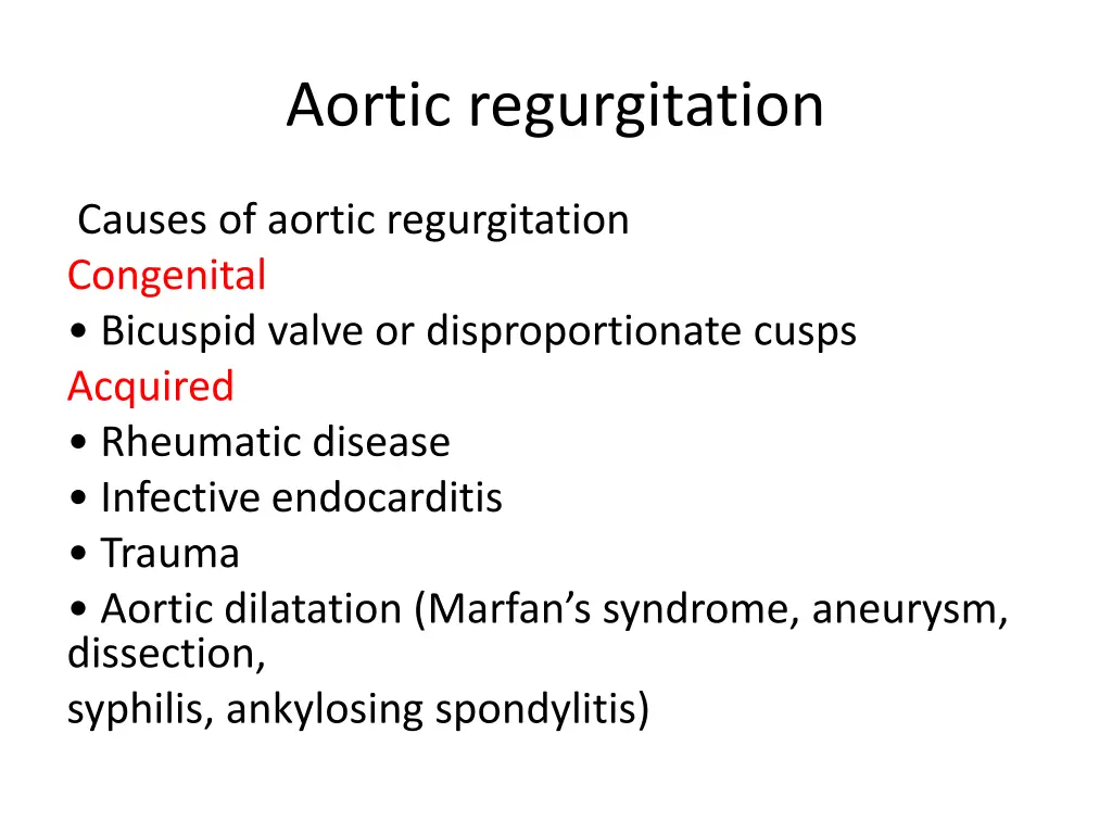 aortic regurgitation