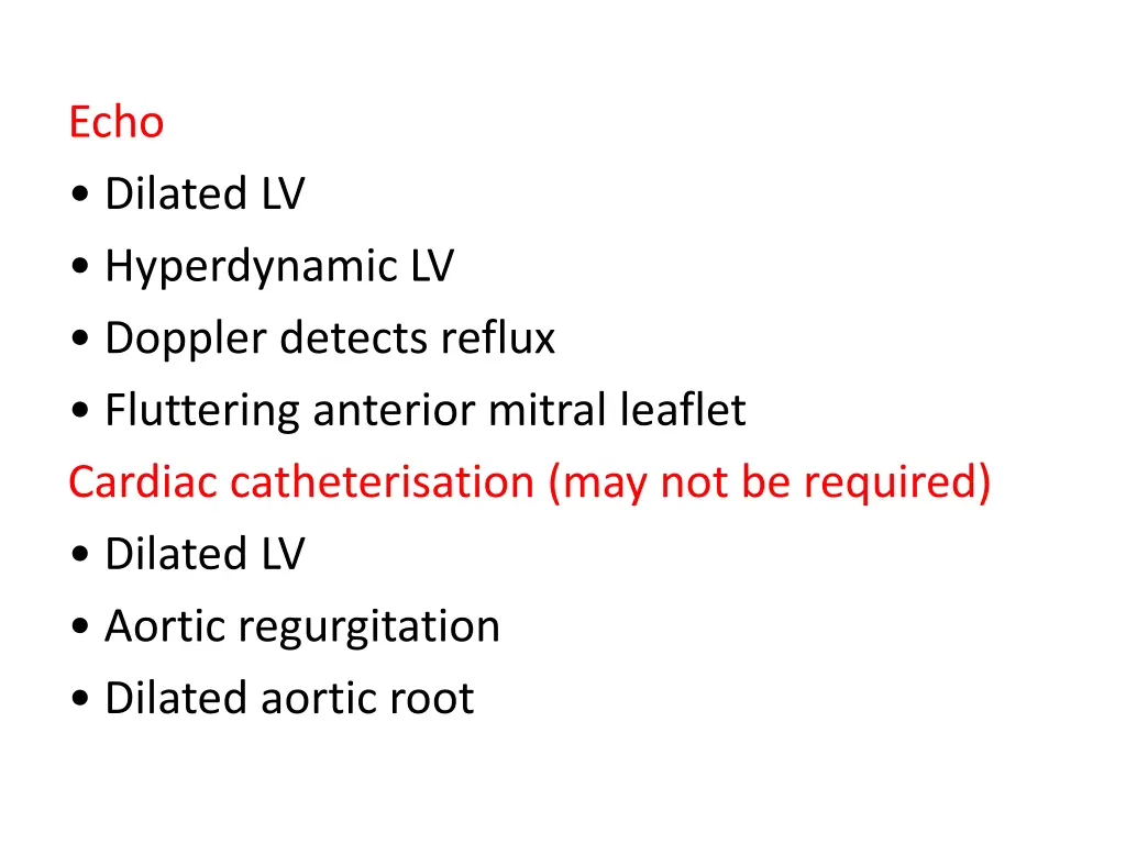 echo dilated lv hyperdynamic lv doppler detects