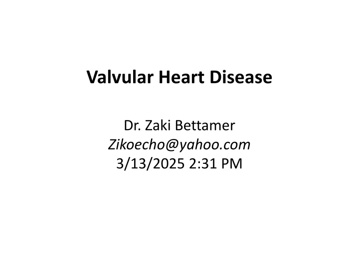 valvular heart disease