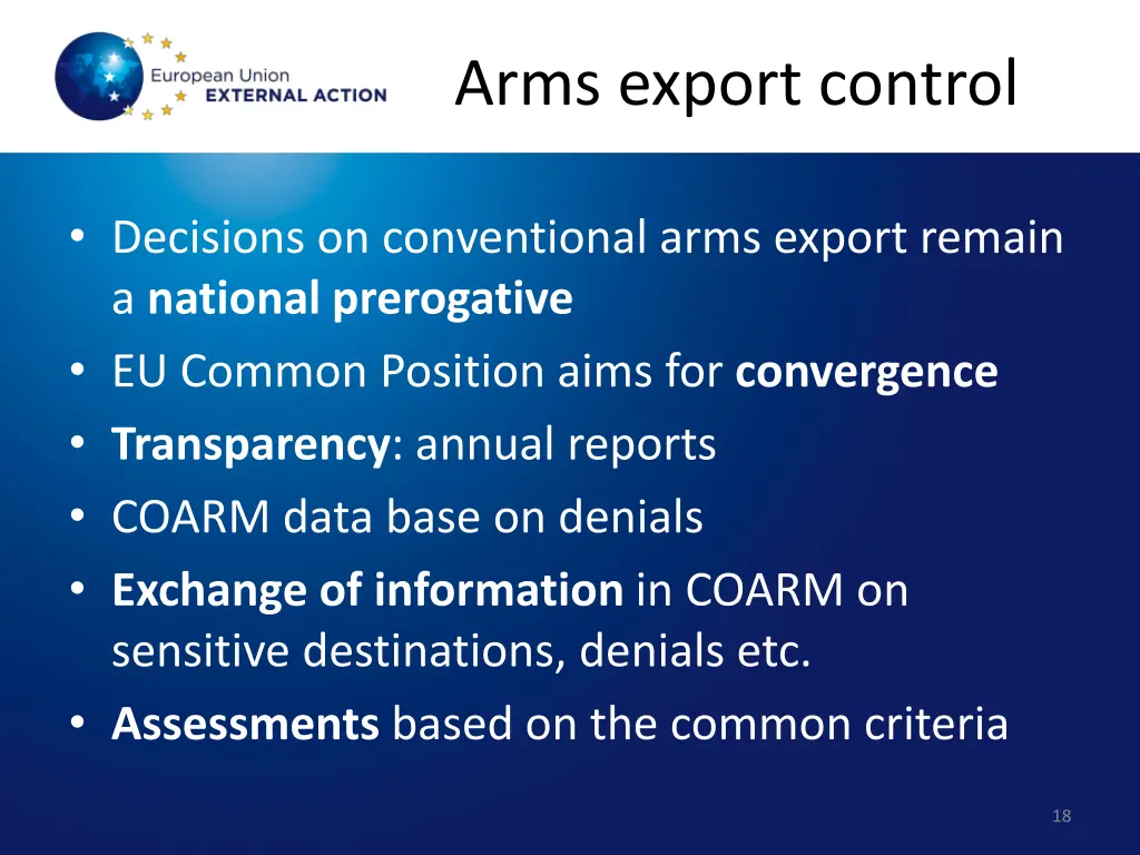 arms export control