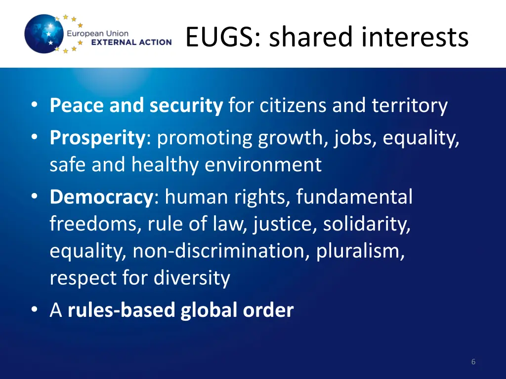eugs shared interests