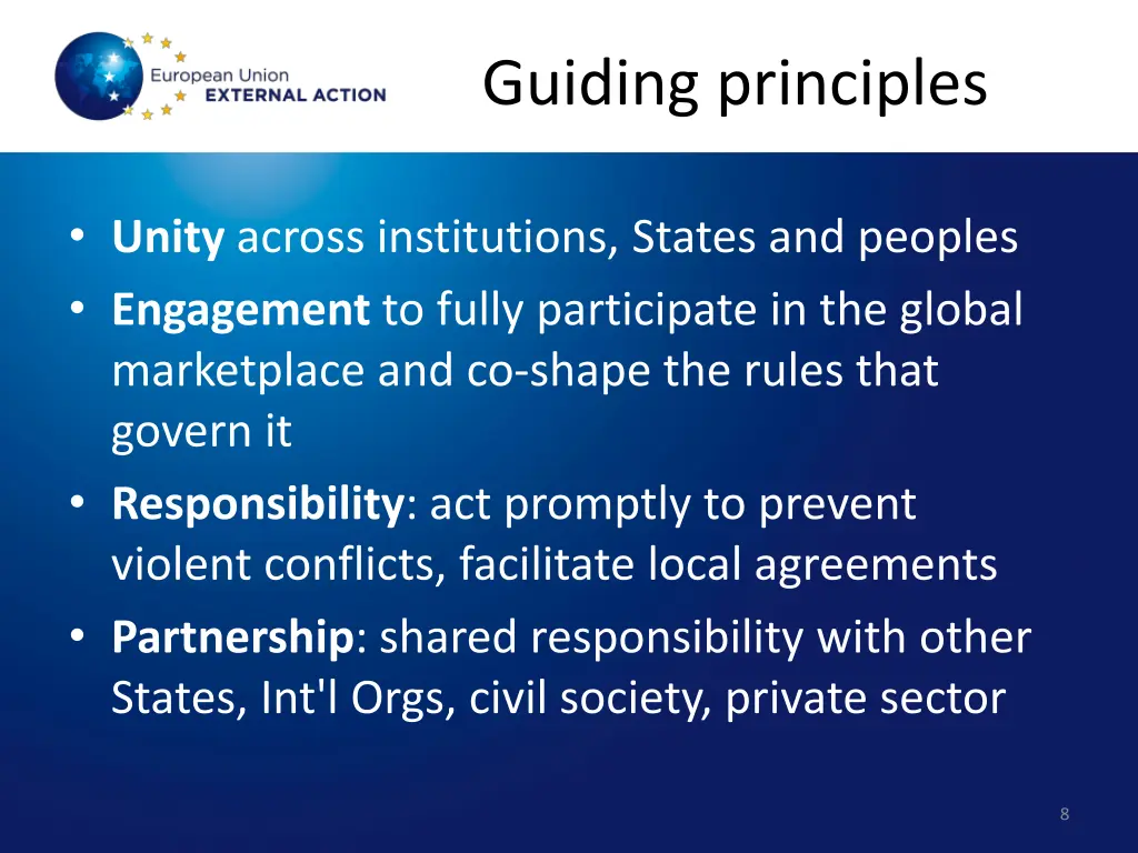 guiding principles