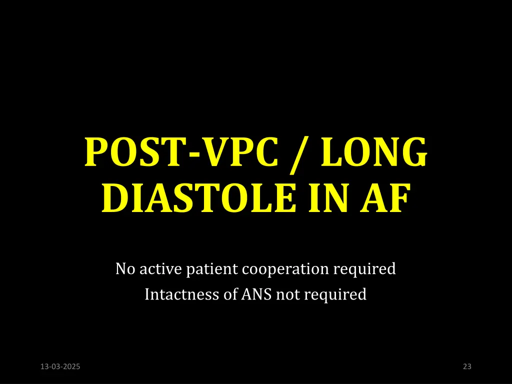 post vpc long diastole in af