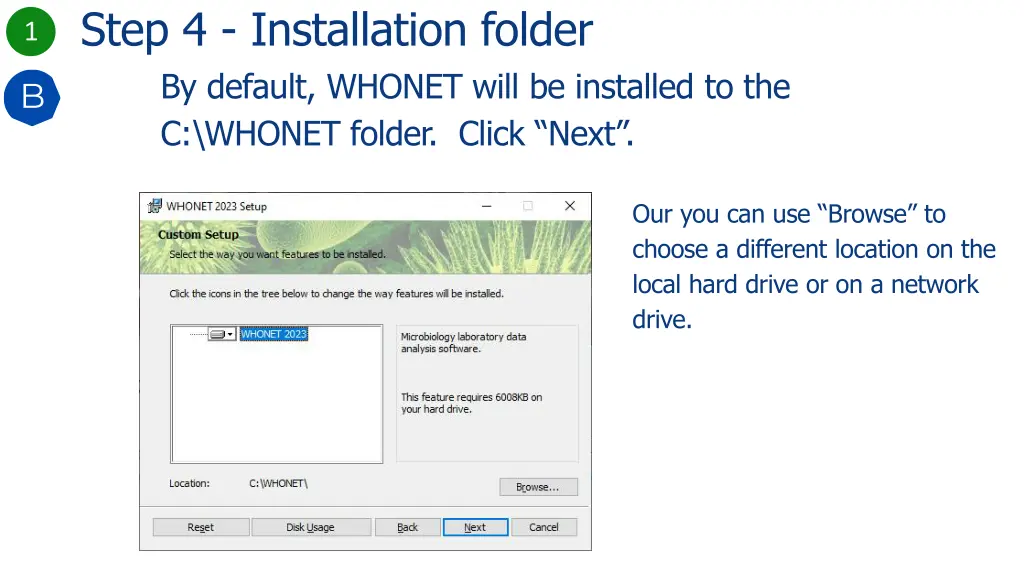 step 4 installation folder