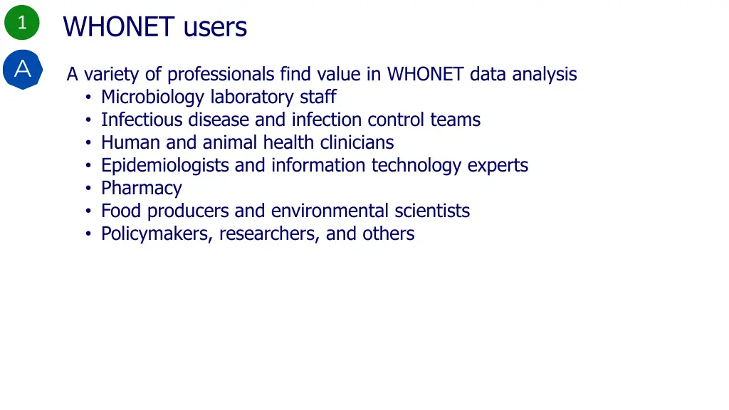 whonet users