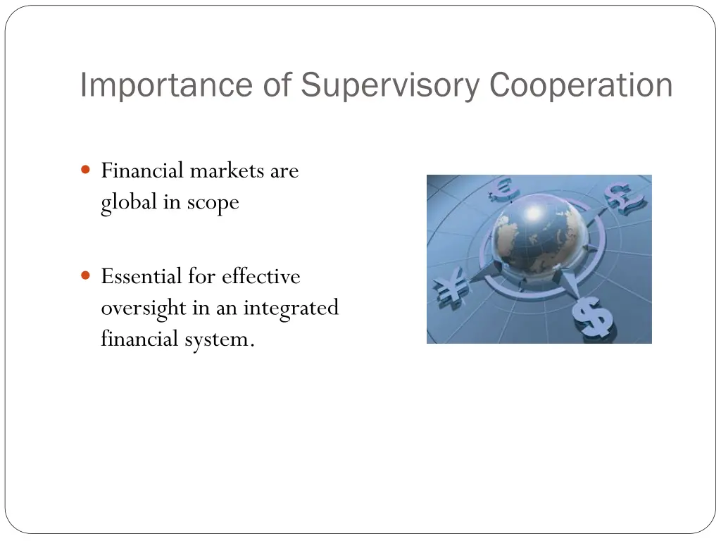 importance of supervisory cooperation