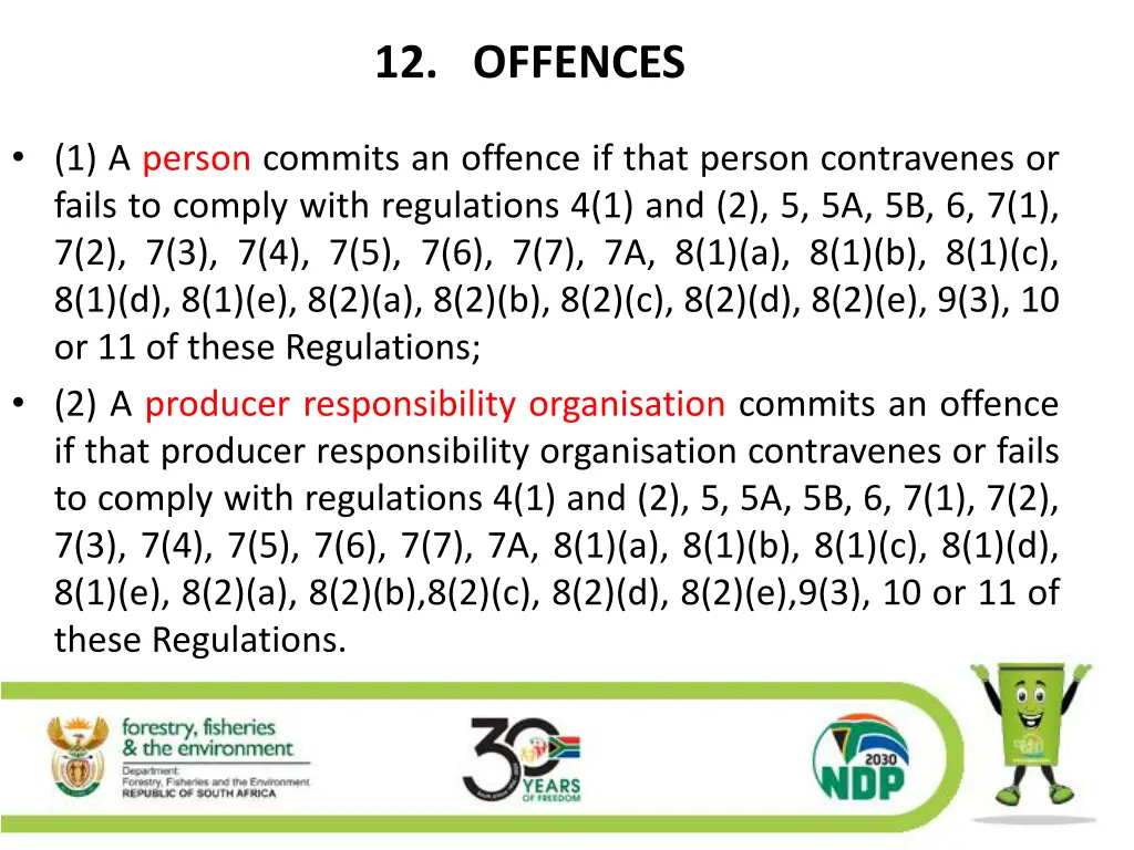 12 offences