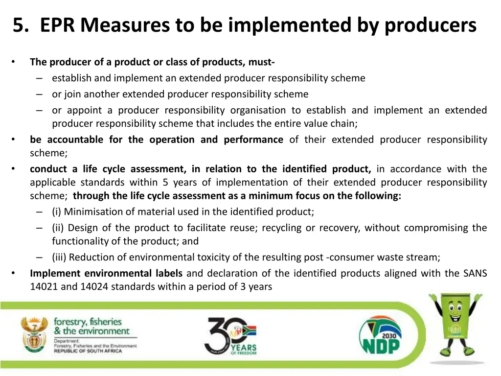 5 epr measures to be implemented by producers