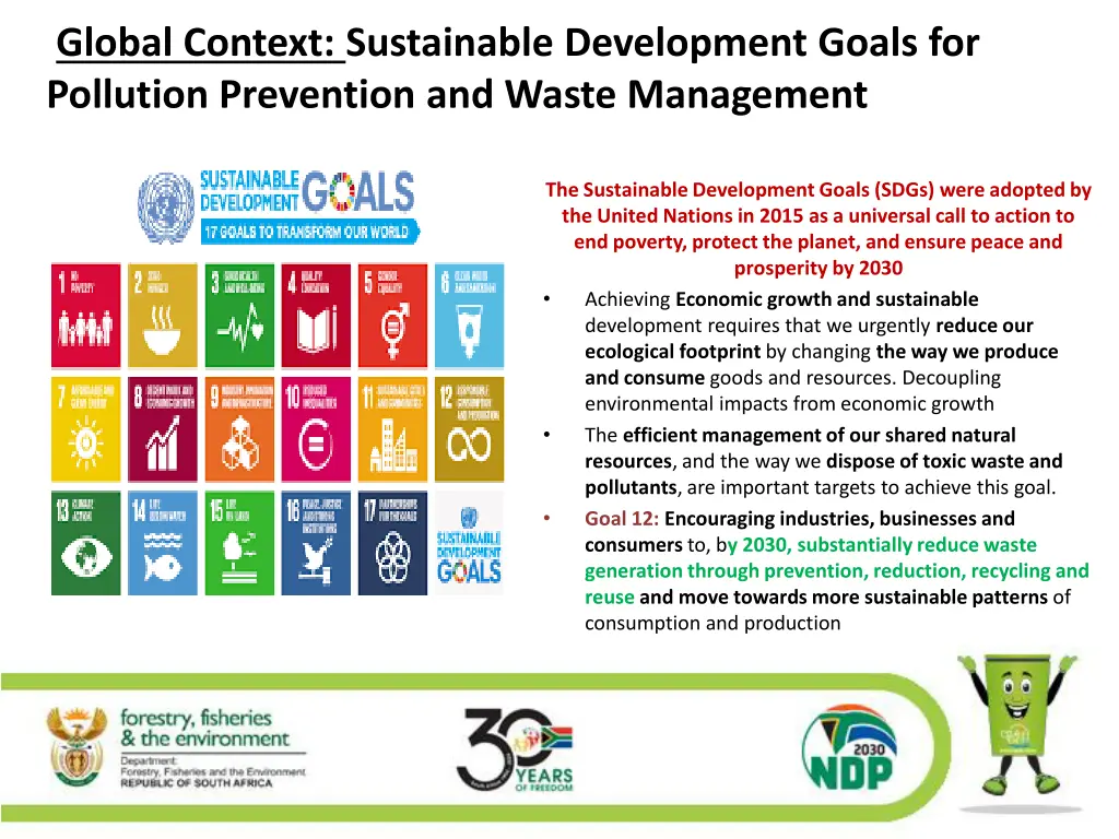 global context sustainable development goals