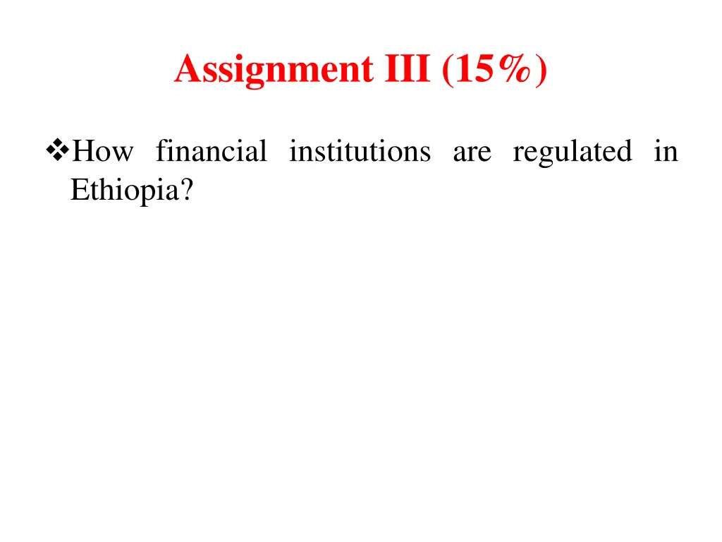 assignment iii 15