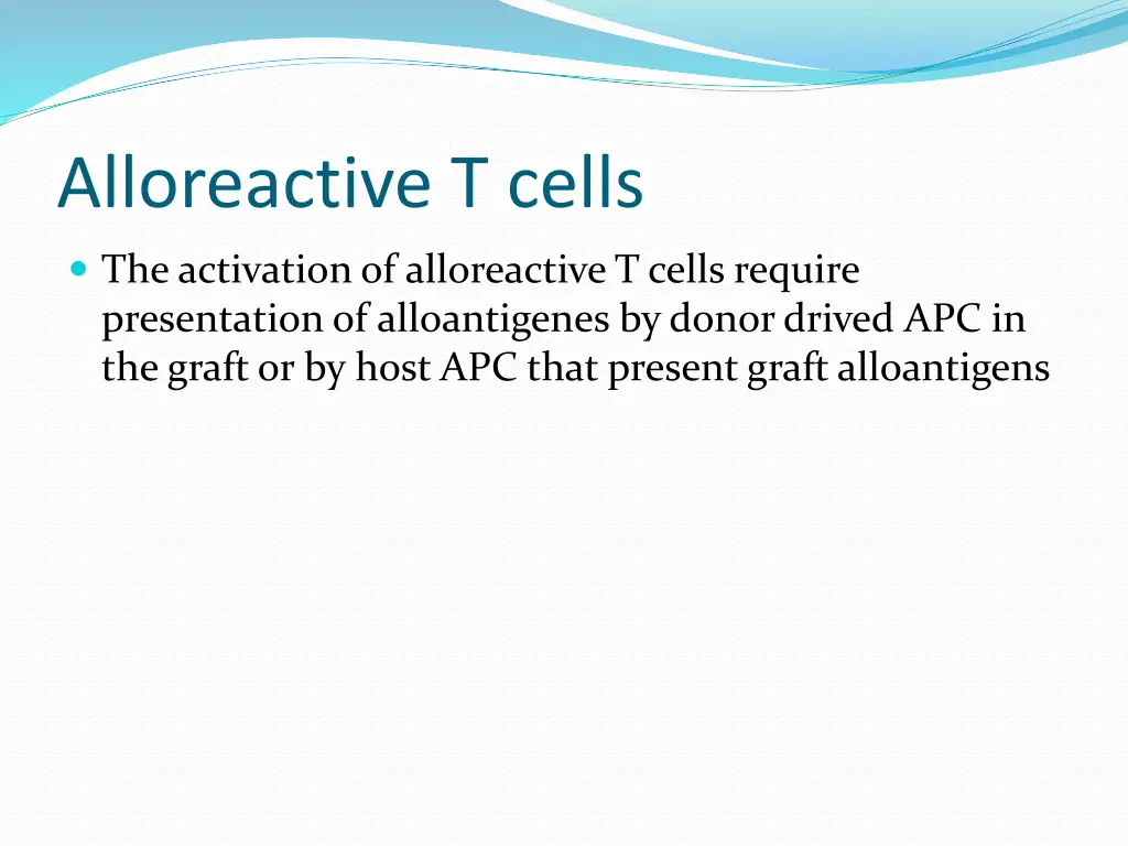 alloreactive t cells