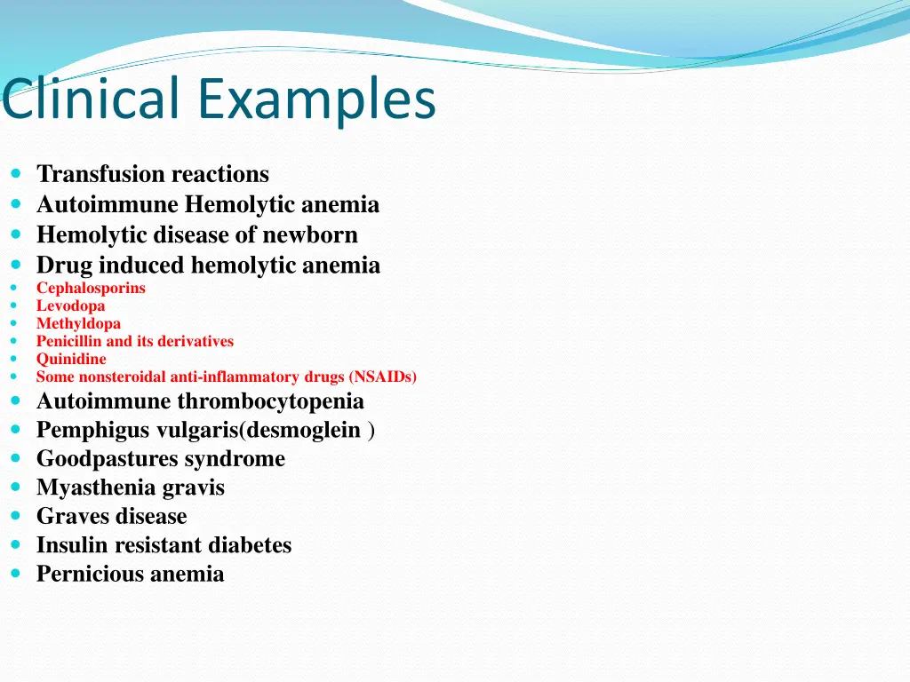 clinical examples