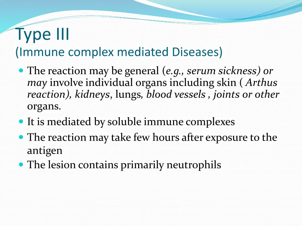 type iii immune complex mediated diseases 1