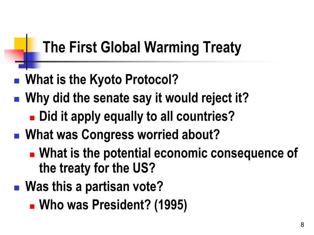 the first global warming treaty