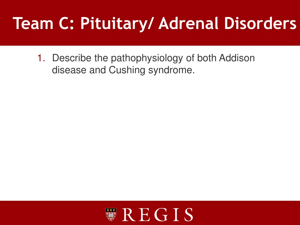 team c pituitary adrenal disorders 1