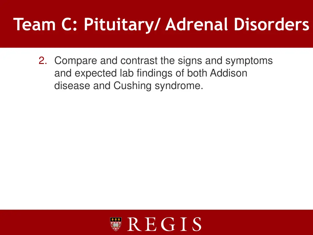 team c pituitary adrenal disorders 2