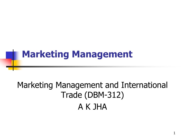 marketing management