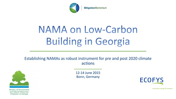 nama on low carbon building in georgia