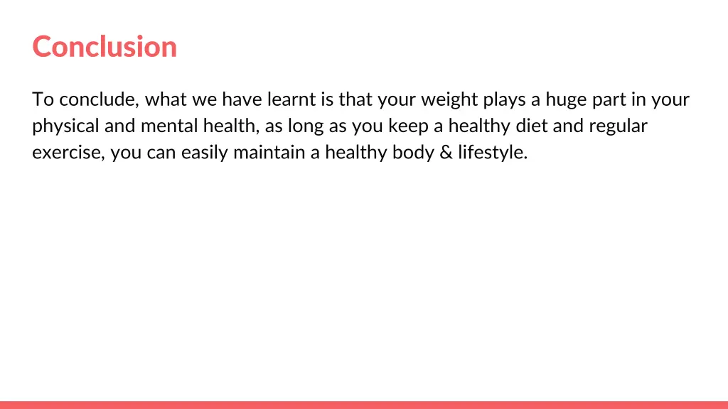 conclusion