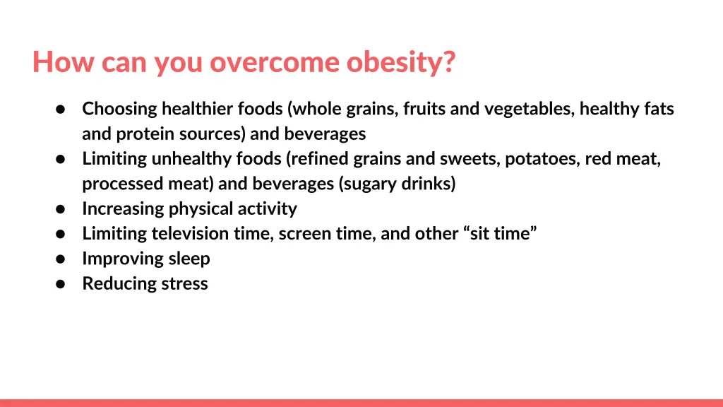 how can you overcome obesity