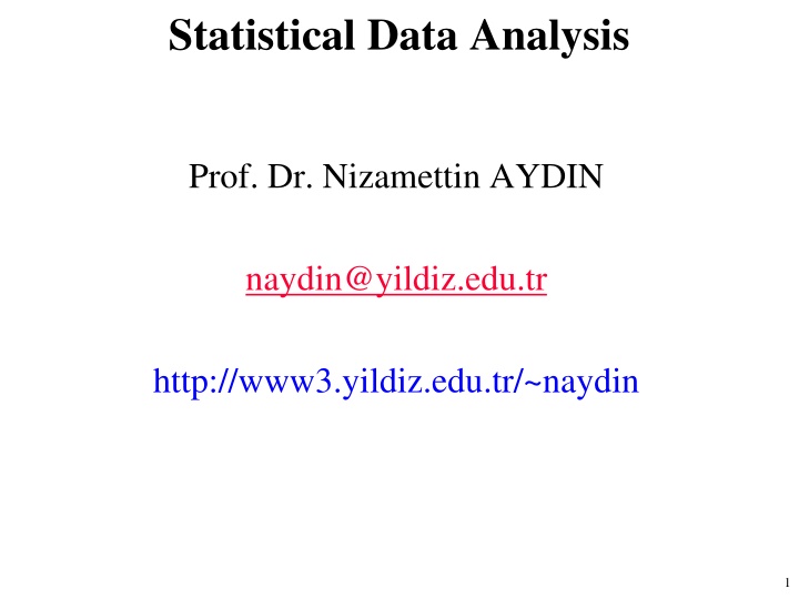 statistical data analysis