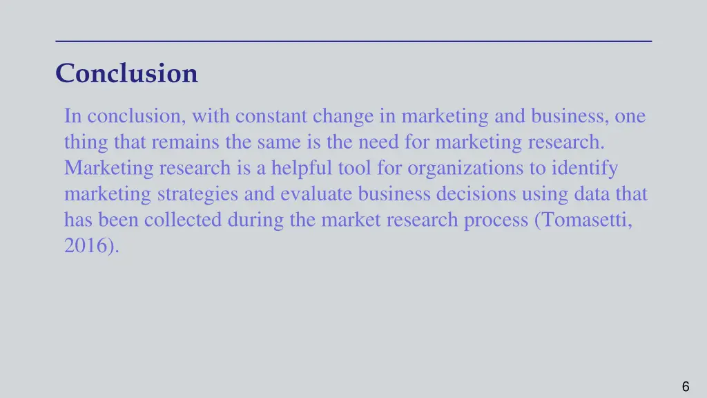 conclusion