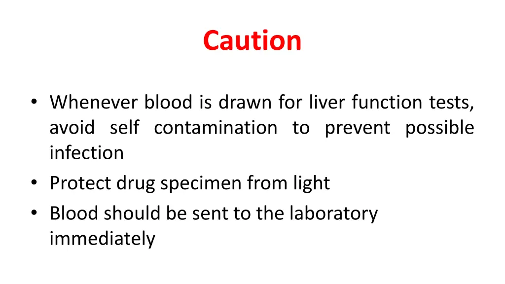 caution