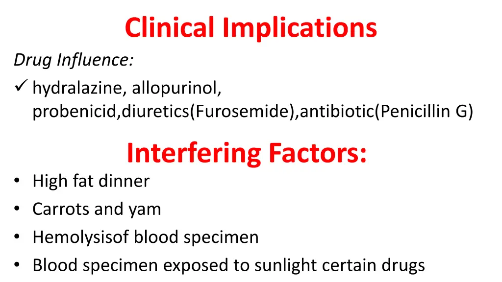 clinical implications drug influence hydralazine