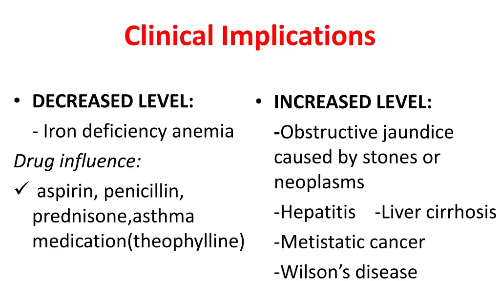 clinical implications