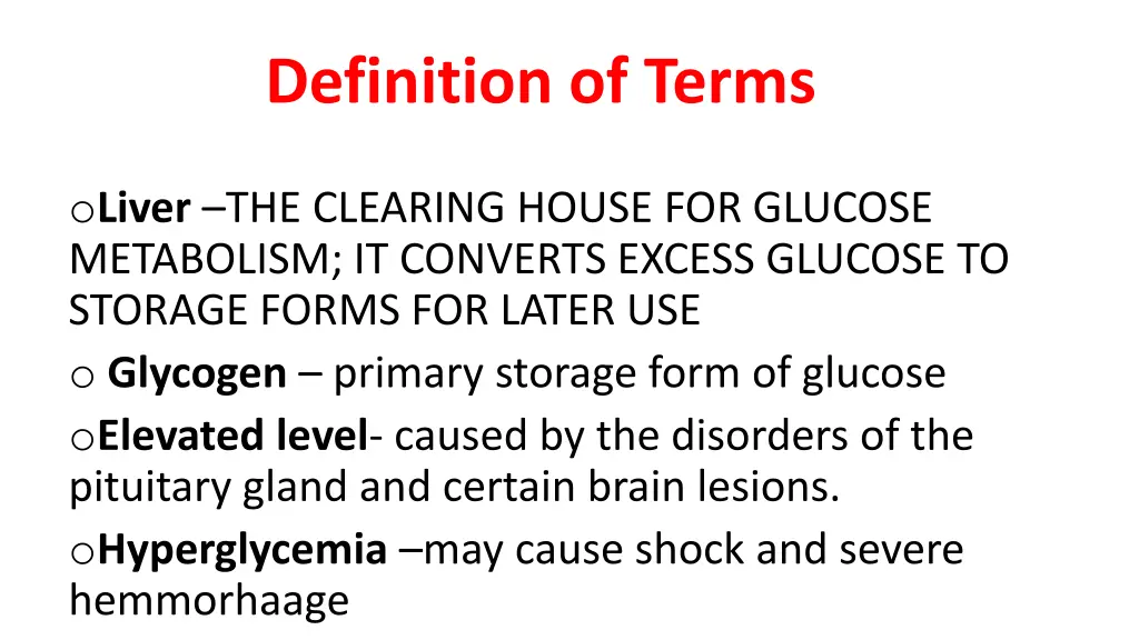 definition of terms