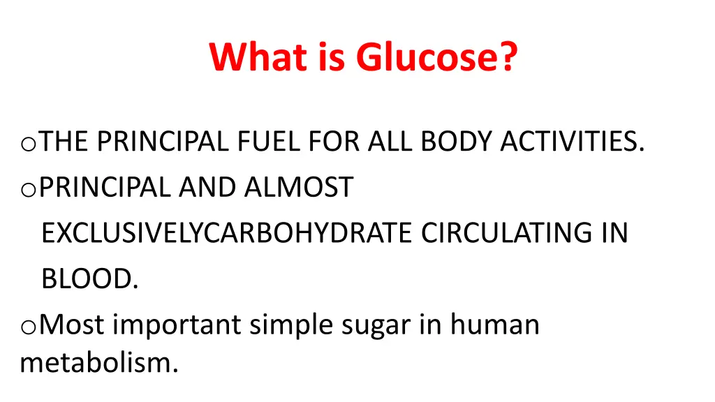 what is glucose