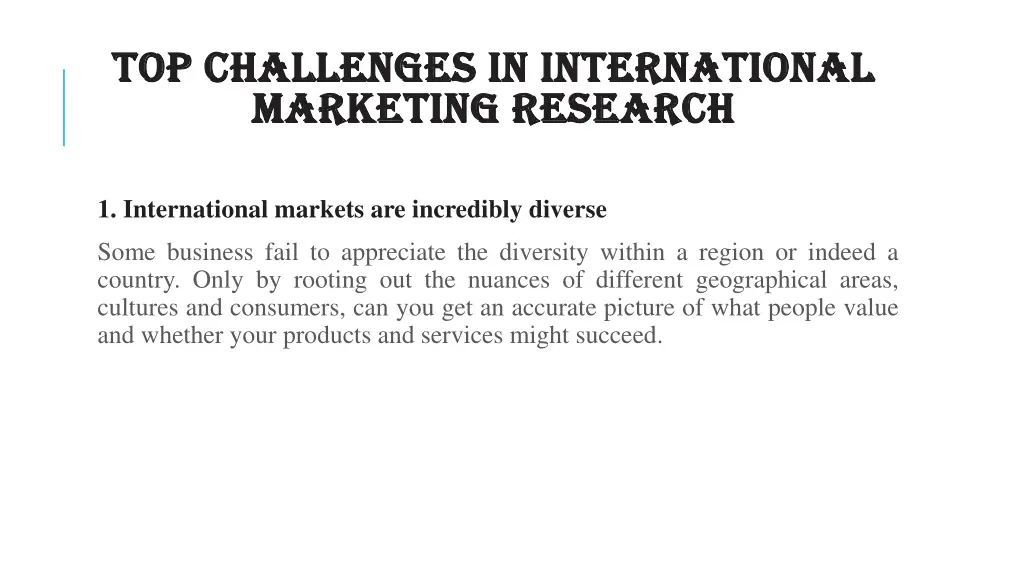 top challenges in international top challenges