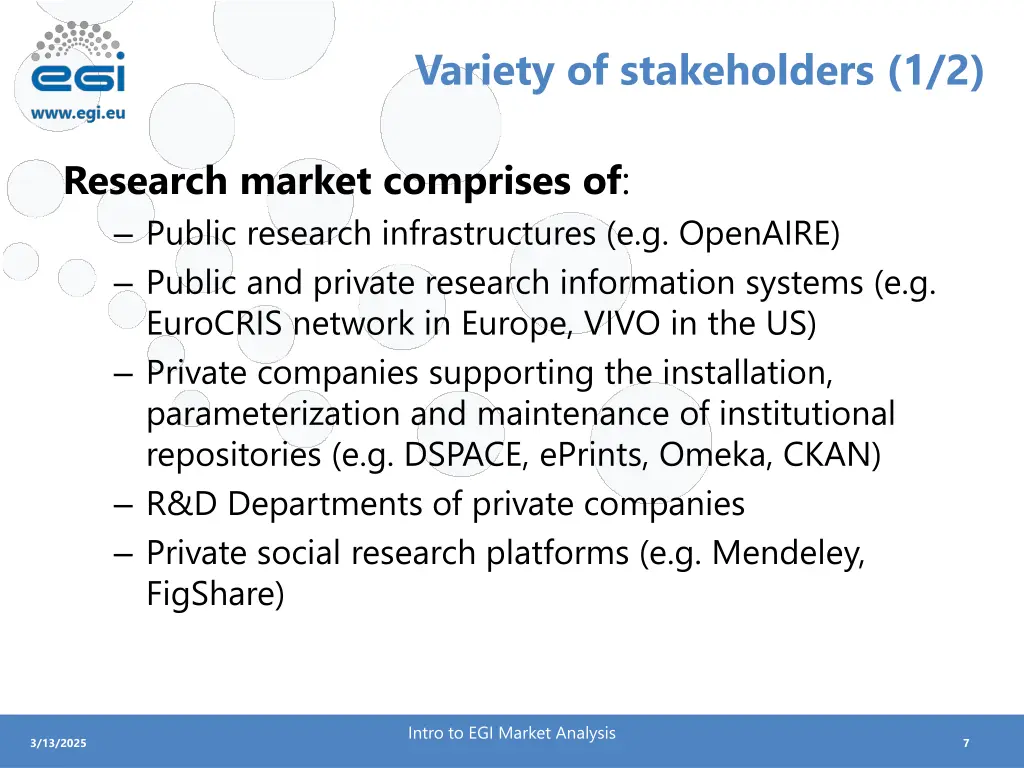 variety of stakeholders 1 2