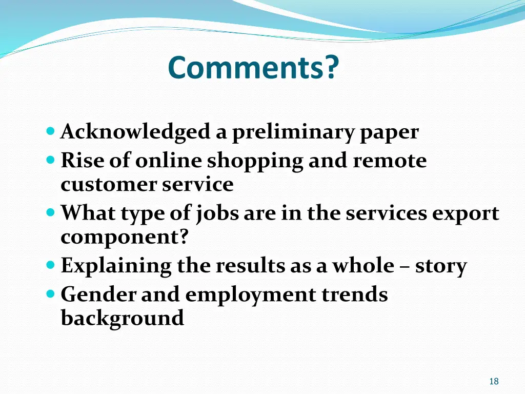 comments