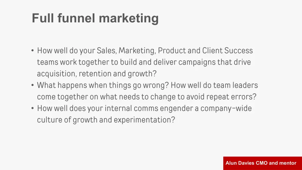 full funnel marketing