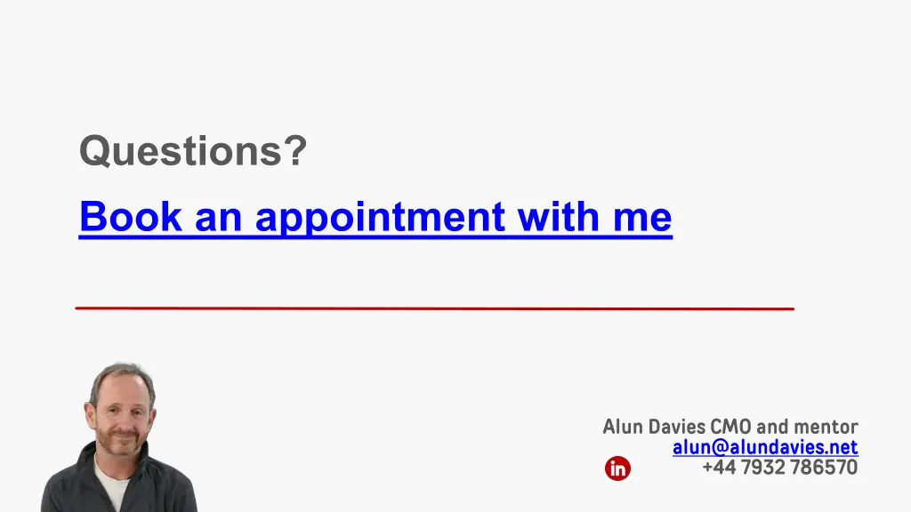 questions book an appointment with me