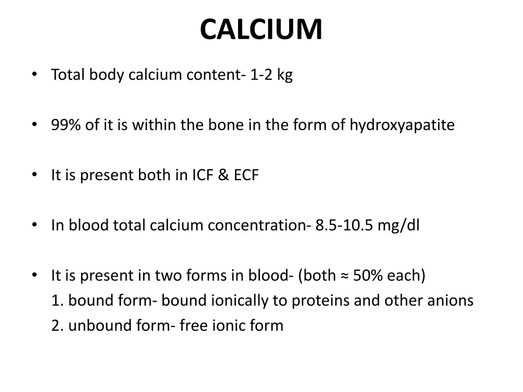calcium