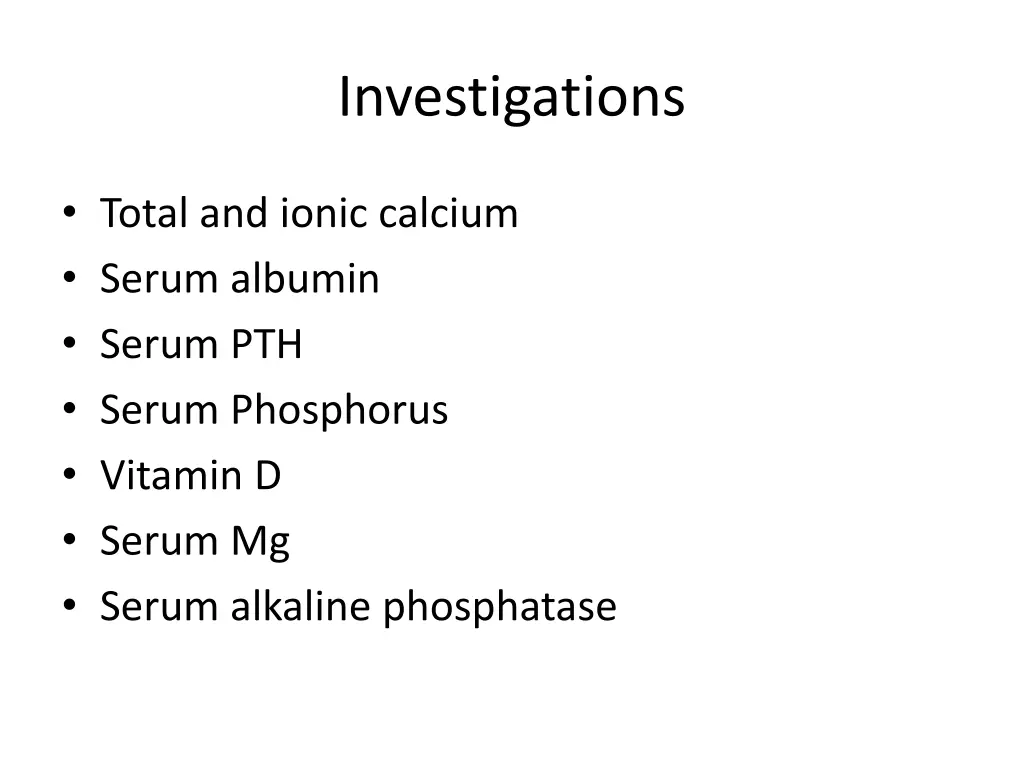 investigations