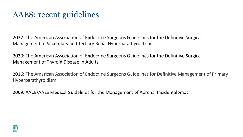 aaes recent guidelines