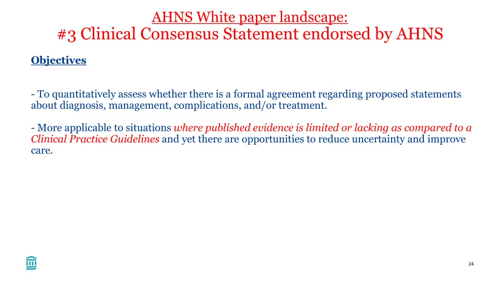 ahns white paper landscape 3 clinical consensus