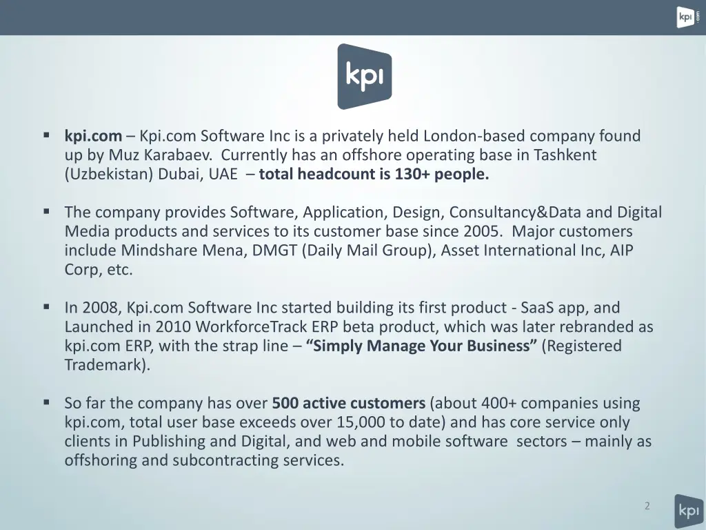 kpi com kpi com software inc is a privately held